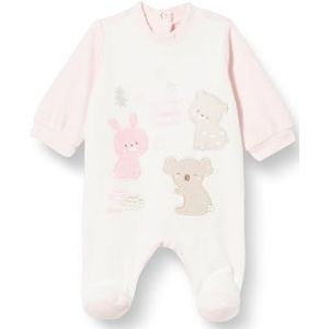 Chicco Chenille overall met voet, pyjama voor baby's en jongens, babymeisjes, Roze (911)