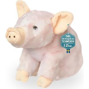Pluche figuur varken pluche dier roze 24 cm
