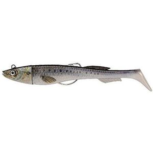 Berkley Powerbait Power Sardine – veelzijdig zacht kunstaas voor zeevissen, met twee pads voor de plaats, bar en andere vleesbomen, Blackminnow FIIIsh, Real Sardine, 10 g | 9 cm