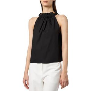Pinko Tale Top popeline katoen mode jas dames, Z99_Zwart Limousine
