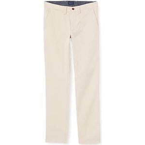 GANT Halden Chino Twill broek voor heren, Mastic 38-32, Beige