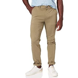 7 For All Mankind Slimmy Chino Tap. Luxe Performance Sateen Olive Green Pantalons, Vert, 29W x 30L Homme