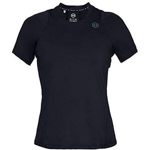 Under Armour UA Rush T-shirt met korte mouwen voor dames (1 stuk), zwart.
