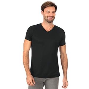 Trigema Heren V-shirt van 100% lyocell, Zwart (008)