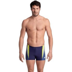 Arena Short de natation pour homme Feel Threefold R, Bleu marine, vert doux, 56