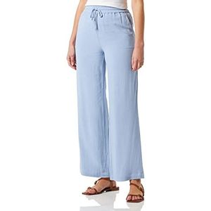 Bestseller A/S Pantalon long en lin pour femme Slfviva-gulia Hw, Blue Heron., 36