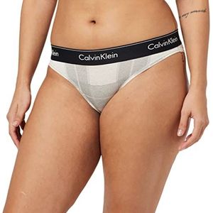 Calvin Klein bikini lingerie unisex, Getextureerde plaid_oatmeal