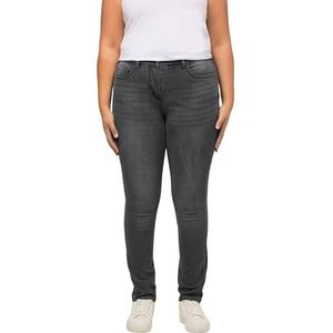 Ulla Popken Pantalon Femme, gris denim, 40W / 30L