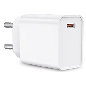 Voedingsoplader, 30 W, contact, ultrasnel opladen, met Power Delivery en PPS, USB-C, wit