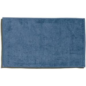 Möve Bamboo Luxe Badmat, 50% katoen, 50% viscose, bamboe-cellulose, staalblauw, 50 x 80 cm