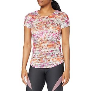 Under Armour Armour Sport Printed SS T-shirt voor dames, Wit.
