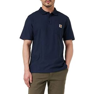 Carhartt Contractor's Work Pocket Poloshirt heren, Marine.