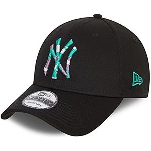 New Era New York Yankees Camouflage Infill Black 9Forty verstelbare pet, zwart.