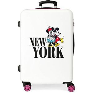 Disney Mickey & Minnie Trip To... middelgrote koffer, één maat, New York Wit, Middelgrote koffer