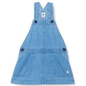 Petit Bateau A06nw mouwloze jurk voor meisjes (1 stuk), Lichtblauw denim