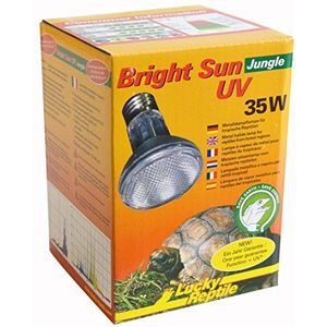Lucky Reptile Bright Sun UV Jungle 35W metalen stoomlamp voor E27-fitting - terrariumlamp met daglichtspectrum - verwarmingslamp met UVA- en UVB-stralen - UV-lamp voor reptielen