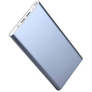 Externe accu, 20.000 mAh, voor Samsung Galaxy S10+ smartphone, tablet, universele oplader, power bank, 2 USB-poorten, blauw