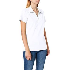 Trigema Poloshirt voor dames zonder knoopsluiting, wit (001)