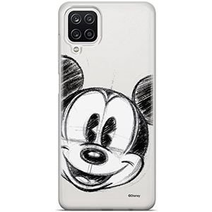 ERT GROUP Samsung A12 / M12 / F12 hoes telefoonhoes Disney Minnie Mickey 004 design past perfect aan de vorm van de mobiele telefoon aan, gedeeltelijk transparant