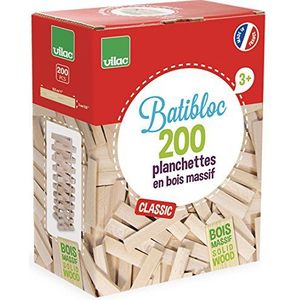 Vilac 2134 Batibloc Classic 200 set van natuurhout