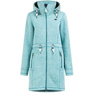 Schmuddelwedda Dames fleece mantel 34313988, turquoise, melange-280