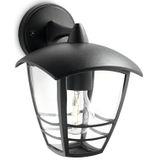 Philips Creek Buitenwandlamp - Omlaag - Zwart