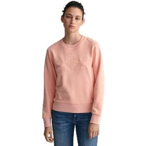 GANT Tonal Archive Shield Sweatshirt, dames, Guava, Orange, XL, guava orange