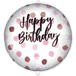 Procos 93185 93185 folieballon ""Happy Birthday"", 46 cm, roze