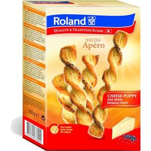 Roland Swiss Apero kaas en maanzaad 100 g (1 x 100 g)