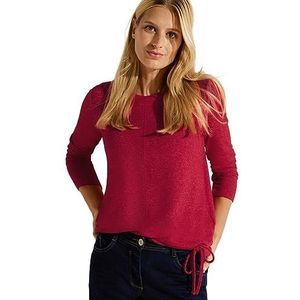 Cecil B320456 T-shirt met lange mouwen voor dames, Casual rode mix