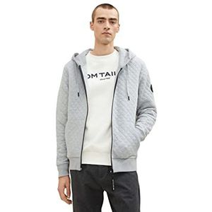 TOM TAILOR Sweatshirt heren, melange grijs gemêleerd, 12035, XL, Melange grijs gemêleerd 12035