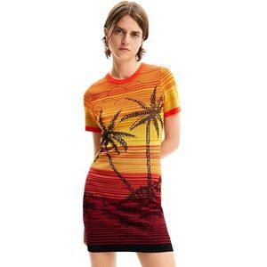 Desigual Vest_Bipalmeri Damesjurk, Rood, XL