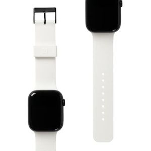 URBAN ARMOR GEAR UAG DOT siliconen armband voor Apple Watch 49 mm / 45 mm / 44 mm / 42 mm [Watch Ultra, Watch SE, Series 8/7/6/5/4/3/2/1, zachte siliconen, roestvrijstalen sluiting] Marshmallow