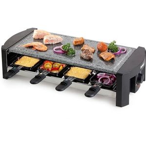 Domo Steengrill Raclette DO9039G - Gourmetstel - Zwart