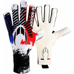 HO Soccer Pro Evolution Squadra Negative France Gants de gardien de but unisexe pour adulte Bleu/blanc/rouge 10,5 cm