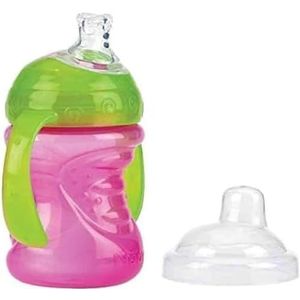 Nûby Swirl™ druppelvrije beker - 240 ml - 6 M+ - mok met handgrepen