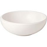 Villeroy & Boch - NewMoon ronde S-vormige schaal voor knapperige soepen en salades, hoogwaardig porselein, wit, vaatwasmachinebestendig