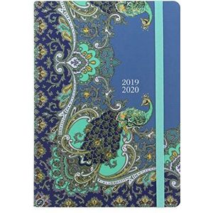 LETTS Paisley schoolagenda, A5, 1 week op 2 pagina's, meertalig, Peacock 2019/20