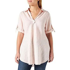 Bonateks, Blouse met V-hals en lange mouwen om vast te klikken, 100% linnen, maat 40, Amerikaanse maat: XL, top, satijn, gemaakt in Italië, meerkleurig, 42, Meerkleurig