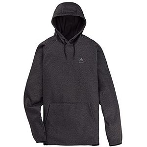 Burton Crown Hoodie met ritssluiting, weerbestendig, maat M, zwart gemêleerd