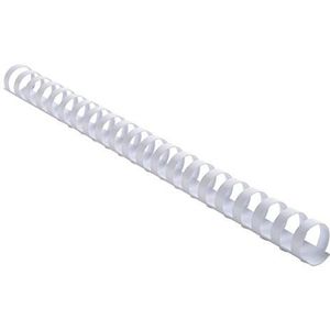 Exacompta - Doos met 100 witte PVC spiraalbinders van 20 mm - Geschikt voor elk type ringbindmachine