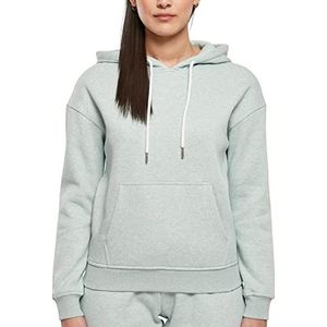 Urban Classics Color Melange dames hoodie in 2 kleuren XS tot 5XL, Salvia Melange