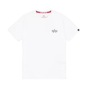 ALPHA INDUSTRIES Signature Bp T T-shirt voor heren (1 stuk), Wit