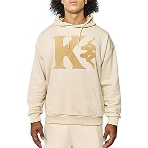 Kappa - Sweat-Shirt à Capuche Vaste Authentic pour Homme, Beige, Marron, M
