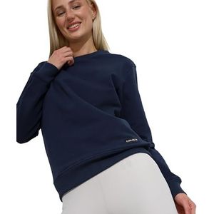 Carlheim Women's Sweatshirt Everyday Comfort Jette, Navy, X-Small