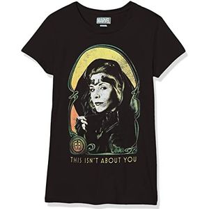 Marvel Loki Violent Variant T-shirt met korte mouwen voor meisjes, zwart, M, zwart.