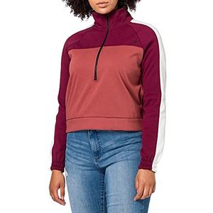 Hurley W Therma Fleece Half Zip Sweatshirt voor dames, meerkleurig (Dark Beetroot)