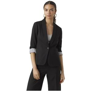 VERO MODA Vmharukimo Ls Classic Jersey Blazer Noos Damesblazer, SCHWARZ