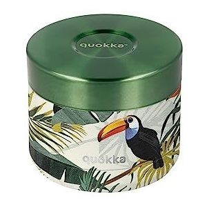 Quokka Whim - Tropical 360 ml | Thermocontainer voor levensmiddelen van roestvrij staal - houdt de temperatuur vast