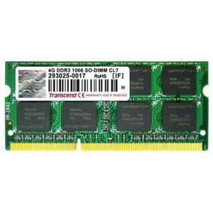 Transcend 4GB geheugen CL7 voor Apple MacBook Pro (PC3-8500) DDR31066Mhz SO-DIMM